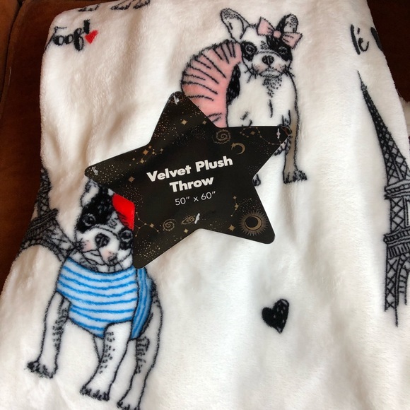 french bulldog throw blanket